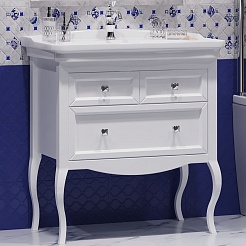 Opadiris Мебель для ванной Валери 85 белая матовая – фотография-3
